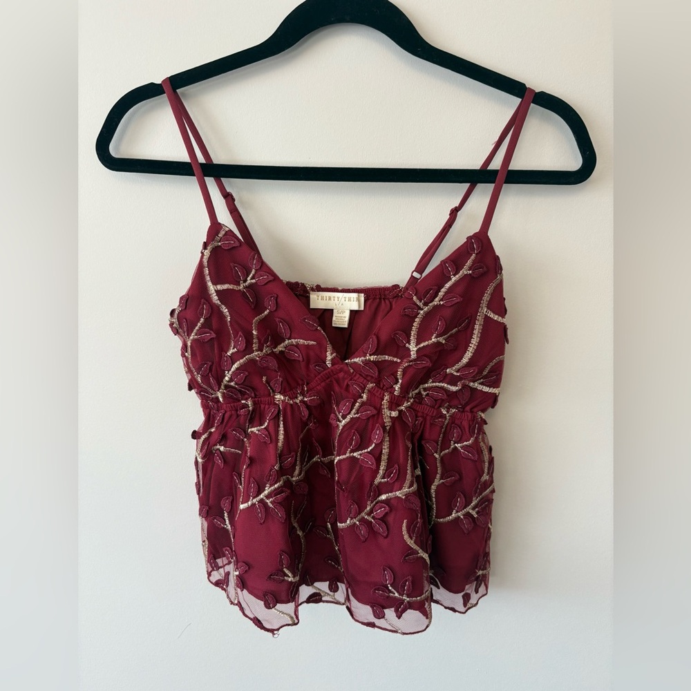 Embroidered Tank Top